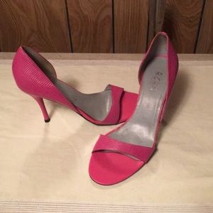 BCBG pink stiletto heels